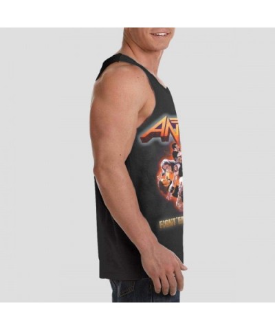 Anthrax Mens Comfort Tank Top Undershirts Black - C119DCU4Z70 $33.56 Undershirts