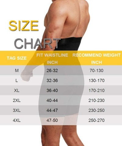 Men Tummy Control Shorts High Waist Slimming Shapewear Body Shaper Leg Underwear Briefs - Black - CZ18SWNHAM6 $29.02 Shapewear