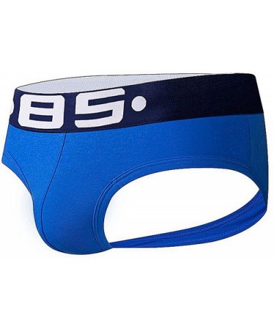 Men's Low Rise G-String Sexy T-String Back Thong Underwear - Blk+gry+blu - CM192DSK8X9 $31.85 G-Strings & Thongs