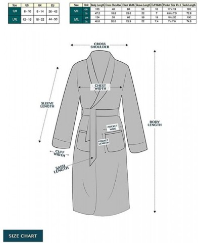 Premium Women Fleece Robe with Satin Trim | Luxurious Super Soft Plush Bathrobe - Grey - CD18984T088 $37.95 Robes