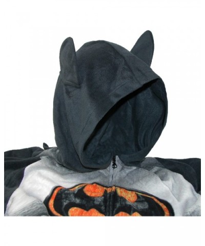 DC Comics Batman Mens Fleece Hooded Costume Caped Union Suit Pajama Blanket Sleeper - C4128PCULF5 $69.62 Sleep Sets