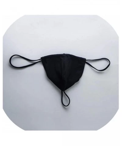 Underwear Cotton Men G Strings and Thongs 2018 Jocks Erotic Pouch Sissy Panties Tanga Hombre - Black - CP193IDW8ZO $46.48 G-S...