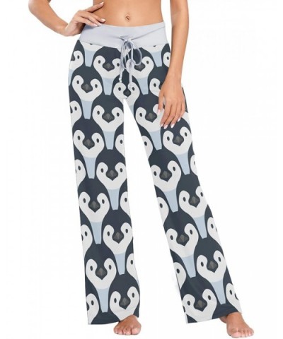 Cute Penguin Babies Head Women's Pajama Pants Lounge Sleep Wear - Multi - C319D0YCRCL $38.06 Bottoms