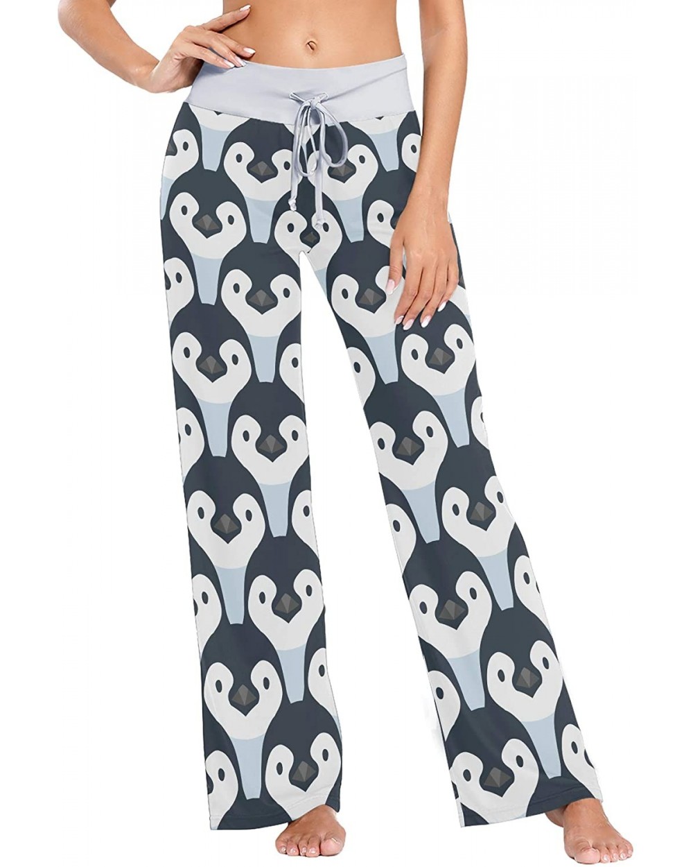 Cute Penguin Babies Head Women's Pajama Pants Lounge Sleep Wear - Multi - C319D0YCRCL $38.06 Bottoms