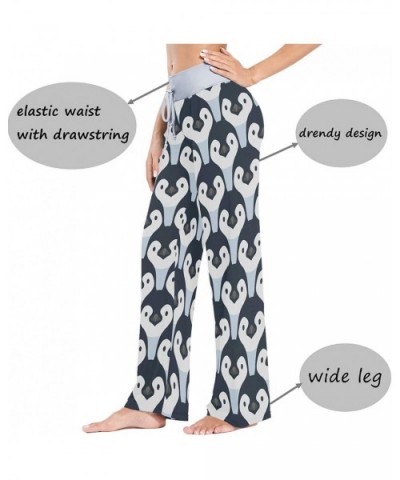 Cute Penguin Babies Head Women's Pajama Pants Lounge Sleep Wear - Multi - C319D0YCRCL $38.06 Bottoms