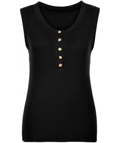 Women's V Neck Sleeveless Lace Trim Spaghetti Strap Camisole Cami Tank Top Vests Base Layer Shirts - X07-black - CO19DLZASC8 ...