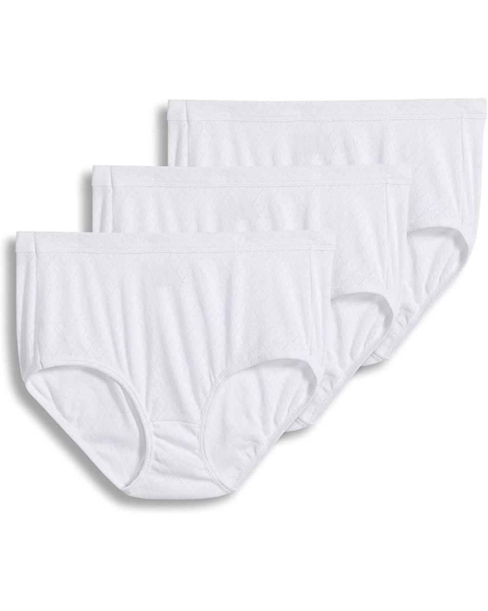 Women's Underwear Elance Breathe Brief - 3 Pack - White - CD12KDAVK6P $37.57 Panties