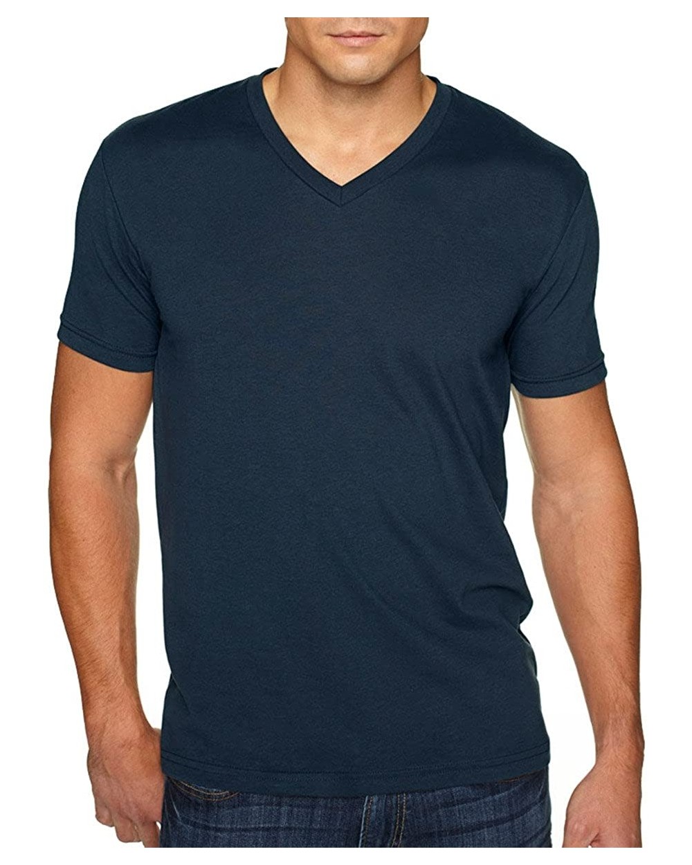 NL Men's Premium Fitted Sueded T-Shirt- Midnight Navy + Military Green (2 Shirts)- Medium - C918C4ZL4GC $35.15 Undershirts