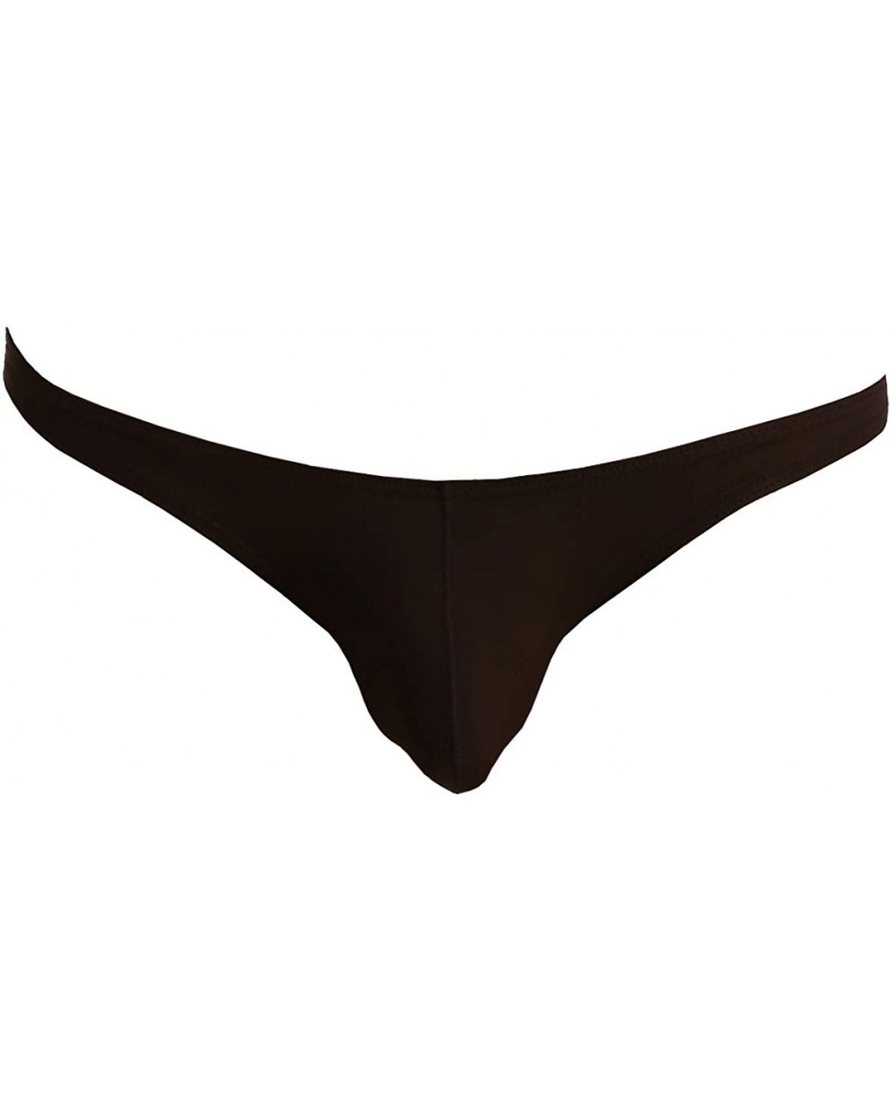 Men's Underwear Ice Silk Panties Transparent Low Waist Triangle Briefs - Black - C218DLUOLNQ $15.67 Briefs