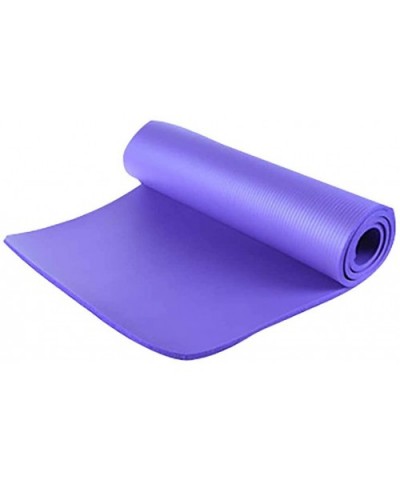 Yoga Mat 10MM Thick Durable Yoga Mat Non-Slip Exercise Fitness Pad Mat Lose Weight - Purple - C5197YHL3NX $52.90 Tops