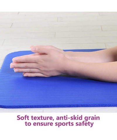 Yoga Mat 10MM Thick Durable Yoga Mat Non-Slip Exercise Fitness Pad Mat Lose Weight - Purple - C5197YHL3NX $52.90 Tops