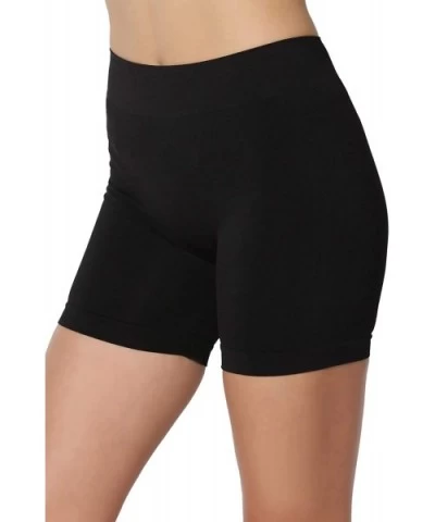 Seamless Everyday Bike Shorts Intimately Under Layer Short Leggings - 11inch Black - CM11MYKNH6Z $12.83 Panties