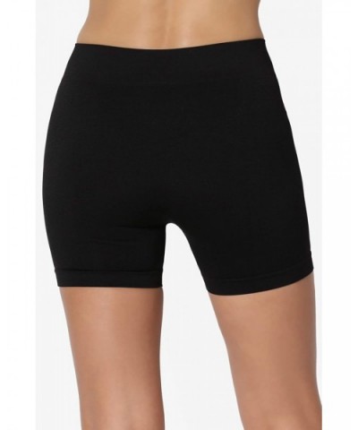 Seamless Everyday Bike Shorts Intimately Under Layer Short Leggings - 11inch Black - CM11MYKNH6Z $12.83 Panties