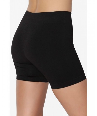 Seamless Everyday Bike Shorts Intimately Under Layer Short Leggings - 11inch Black - CM11MYKNH6Z $12.83 Panties