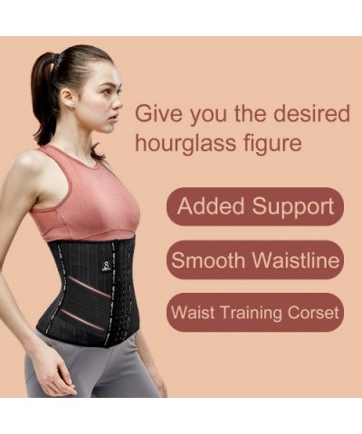 Women's Waist Trainer Cincher Corset for Women Weight Loss Body Shaper Girdle Latex Underbust Waist Training Belt - High - CR...