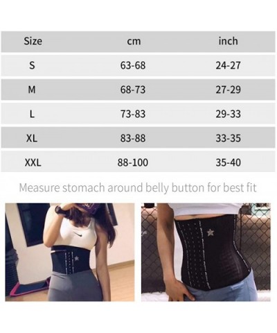 Women's Waist Trainer Cincher Corset for Women Weight Loss Body Shaper Girdle Latex Underbust Waist Training Belt - High - CR...