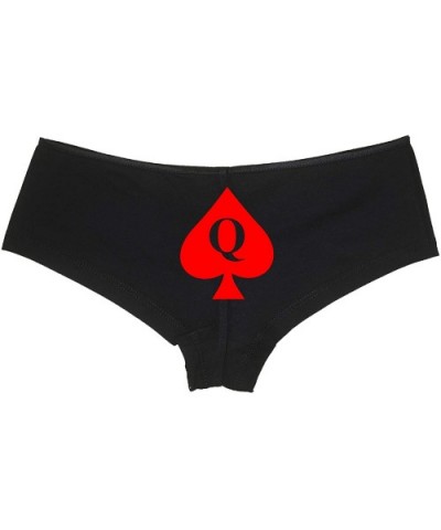 Queen of Spades Black Boyshort - for BBC Lovers - Red - CY18RNW5MO8 $21.46 Panties