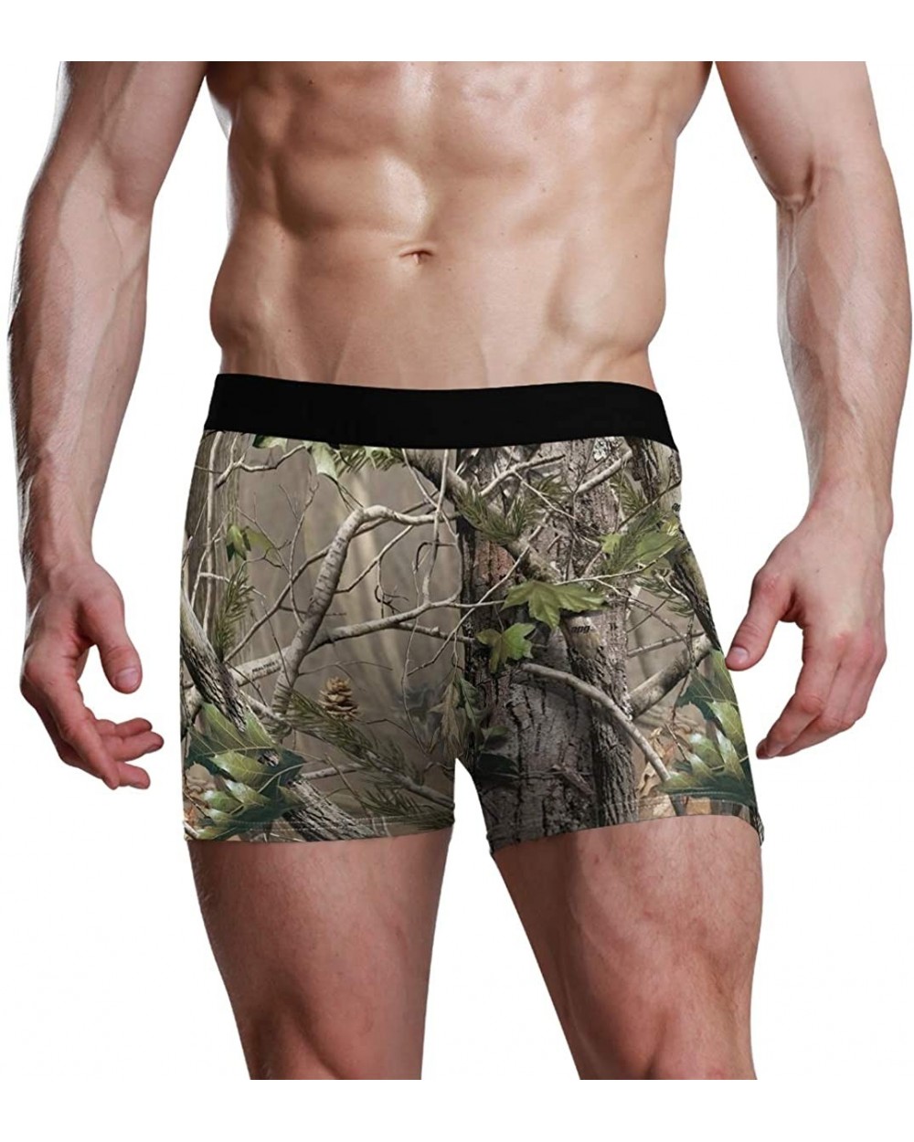 Realtree Camo Background Men's Sport Boxer Brief Underwear - CN18T0TM85D $19.56 Boxer Briefs