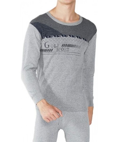 Mens Ultra Soft Thermal Underwear Winter Warm Long Johns Set Top and Bottom Base Layer - 8819dark Gray - C8192O4YU09 $52.33 T...