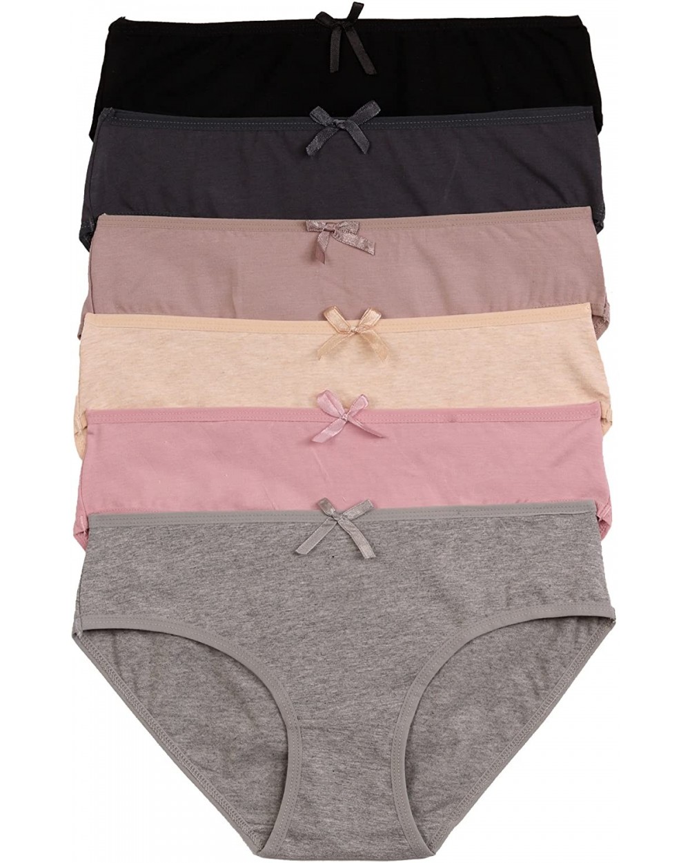 Bikini Style Cotton Panties Assorted Styles and Colors (Pack of 12) - 3 - C71832DTM02 $34.98 Panties