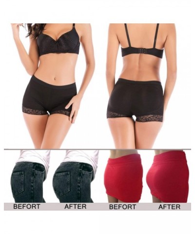 Womens Fake Buttock Butt Lifter Padded Control Panties Hip Enhancer Boyshort - Black - CZ18QXQ0QMX $19.34 Shapewear