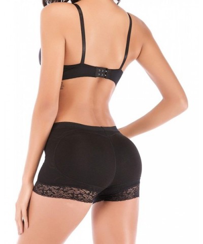 Womens Fake Buttock Butt Lifter Padded Control Panties Hip Enhancer Boyshort - Black - CZ18QXQ0QMX $19.34 Shapewear