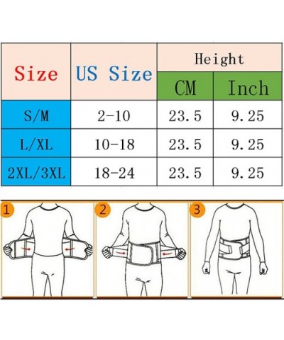 Women's Adjustable Waist Trimmer Belt Body Shaper Back Brace - Black - CB184X56IN4 $13.76 Shapewear