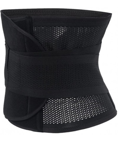 Women's Adjustable Waist Trimmer Belt Body Shaper Back Brace - Black - CB184X56IN4 $13.76 Shapewear