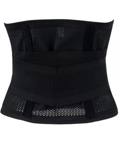 Women's Adjustable Waist Trimmer Belt Body Shaper Back Brace - Black - CB184X56IN4 $13.76 Shapewear