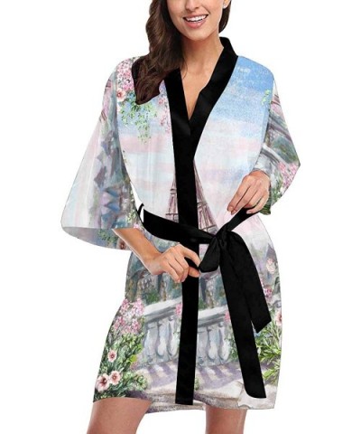 Custom Fantasy Unicorn Women Kimono Robes Beach Cover Up for Parties Wedding (XS-2XL) - Multi 4 - C1194X4MW42 $77.32 Robes