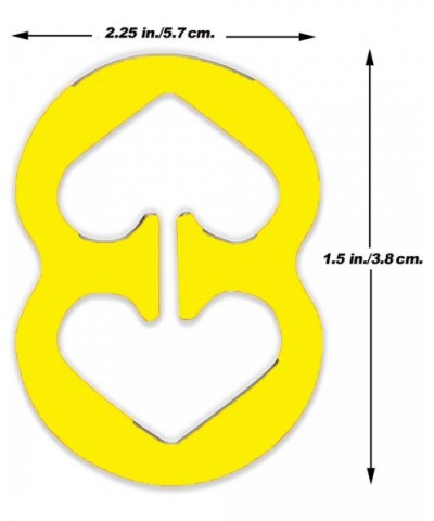 Bra Strap Clips Racer Back Conceal Straps Cleavage Control - Yellow Set of 3 - CR18QDS072I $13.85 Accessories