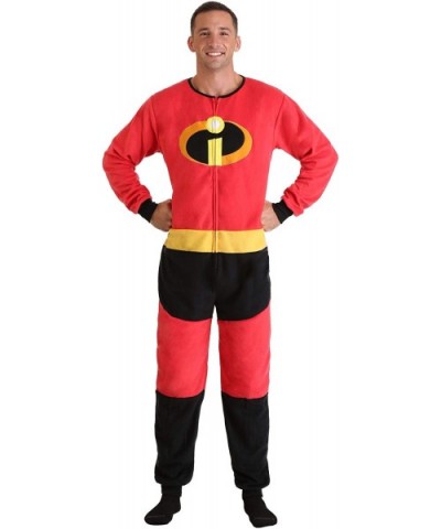 Incredibles 2 Disney Pixar Mr Incredible Union Suit Pajama for Men (Small/Medium) - C818EG98KGU $62.89 Sleep Sets