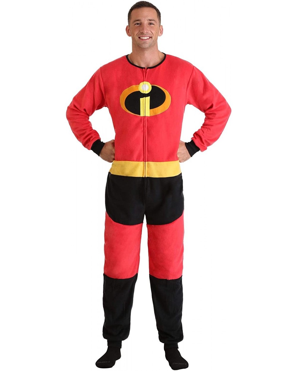 Incredibles 2 Disney Pixar Mr Incredible Union Suit Pajama for Men (Small/Medium) - C818EG98KGU $62.89 Sleep Sets