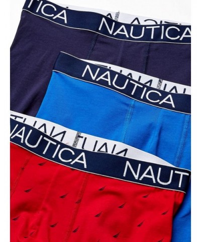 Men's 3-Pack Classic Underwear Cotton Stretch Boxer Brief - Sea Cobalt/Peacoat/Sail Printnautica Red - CF18RNUK2CS $34.34 Box...