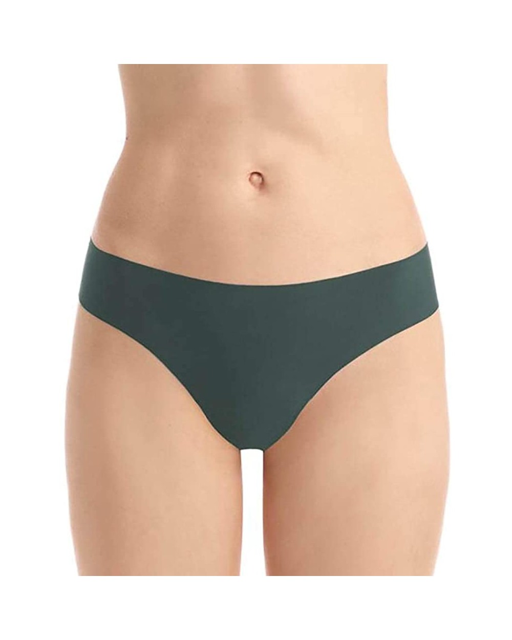 Women's Butter Mid Rise Thong - Forest - CQ18Q62C299 $56.31 Panties