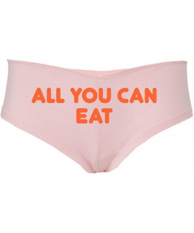 All You Can Eat give The hint it Aint Gonna Lick Itself Pink - Orange - C118SSTN6NA $20.62 Panties