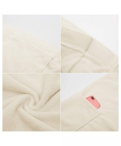 Women Bath Wrap Spa Towel with Hair Towel Adjustable Closure Shower Robes - Light Apricot - CM199CM282G $42.20 Robes