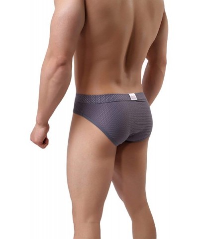 Men's Sexy Elephant Nasal Panties Mesh Triangle Briefs - Grey - CA193RASONK $16.20 Briefs