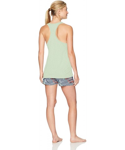 Women's Racerback Loose Tank and Jersey Short Set - Grey London - C6182GE3GIU $42.51 Sets