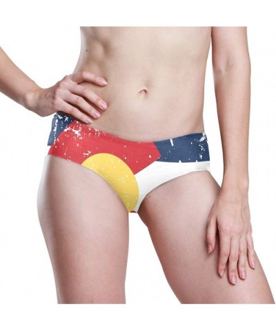 Women's Seamless Underwear- Danish Flag Sexy Ladies Bikini Panties Low Rise Brief - Colorado State Flag - C318ADIQ4DU $18.75 ...