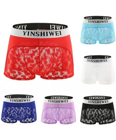 Men Sexy Underwear Letter Printed Boxer Briefs Shorts Bulge Pouch Underpants - C White - CR195ARSQ92 $16.51 Baby Dolls & Chem...