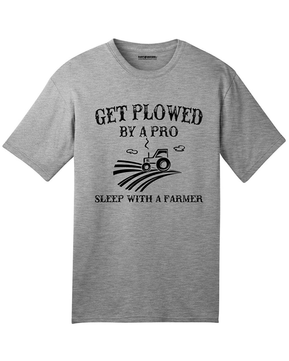 Men's Plowed by A Pro Sleep with A Farmer American T-Shirt - Sport Grey - CB1972ODWY0 $24.34 Sleep Tops