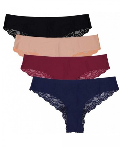 Lace Underwear Cheeky Panties for Women Thongs Panty Packs - Cheeky Panties 4 Pack - CC18MD5KM0I $30.80 Panties