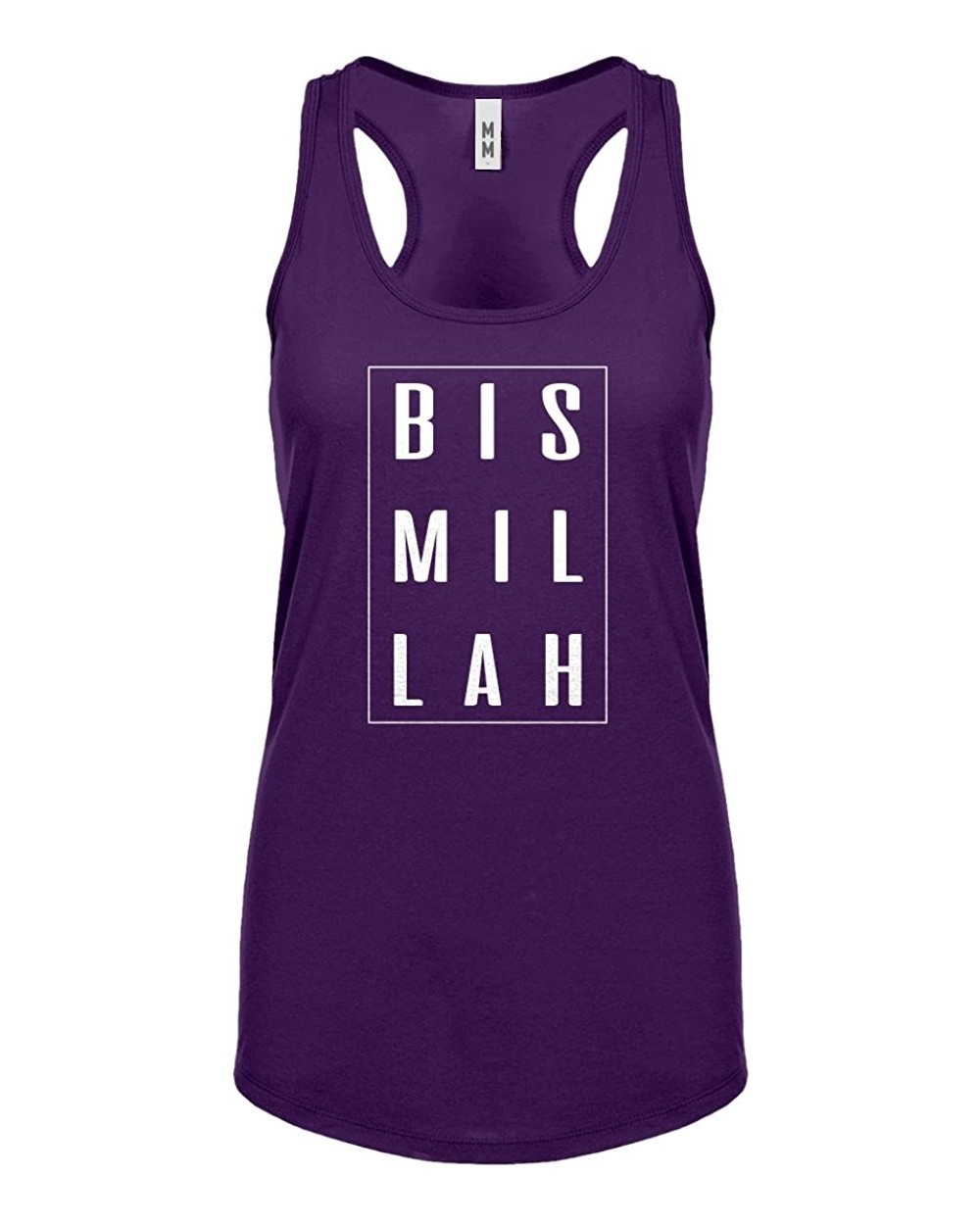 Bismillah Womens Racerback Tank Top - Purple - C518863IAMW $19.27 Camisoles & Tanks