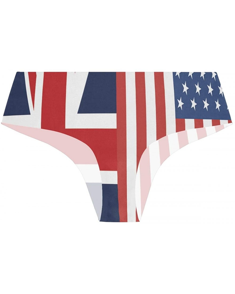 Women's Seamless Underwear- Danish Flag Sexy Ladies Bikini Panties Low Rise Brief - American Flag & British - C918ADKRKEA $18...