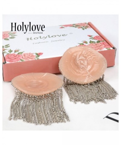 Nipplecovers Sticker Bra Pasties Adhesive Breast Petals for Women Lingerie - Hlbn11 Silver - CE18E8209M9 $13.06 Accessories