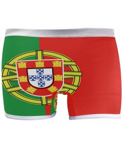 Women's Seamless Boyshort Panties Puerto Rico Flag Underwear Stretch Boxer Briefs - Portuguese Flag - C718T0SCCK9 $31.01 Panties