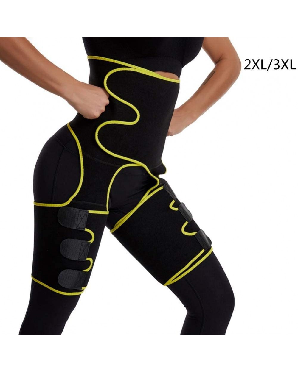 Waist Trainer Belt Slimming Body Shaper Belt Three-in-one Female Sweat Plastic Belt Sports Bodybuilding Adjustable One-Piece ...