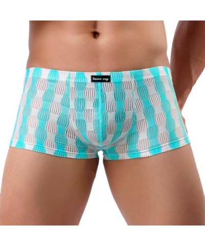 Men Intimates Men's Sexy Modal Underwear Shorts Men Boxers Underpants Soft Briefs - A-light Blue - CT18AGXZ2UT $14.58 Boxer B...