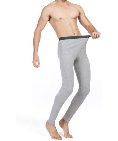 Men's Warm Stretchy Long Johns Leggings Base Layer Pants/Men Thermal Underwear Bottoms for Cold Weather - C - CK18AQ2E3T2 $56...